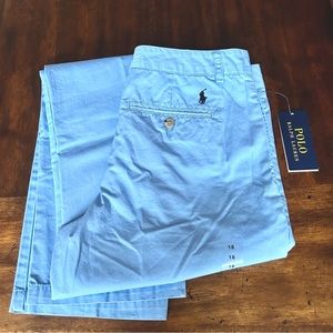 Boys Light Blue Polo Pants
